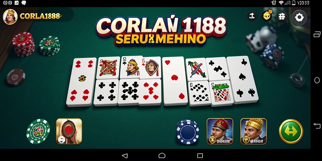Tampilan screenshot gameplay seru CORLA188 di dalam permainan Domino.