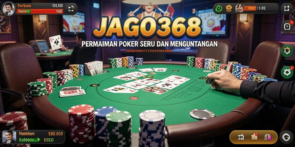 Tampilan menarik saat bermain Poker di JAGO368.