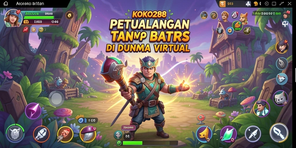 Tampilan gameplay yang mendebarkan di dunia petualangan KOKO288.