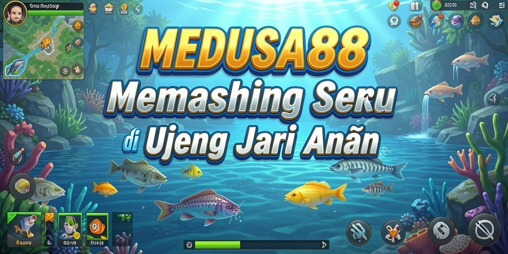 Tampilan gameplay MEDUSA88 dengan aksi memancing yang seru dan mengasyikkan.
