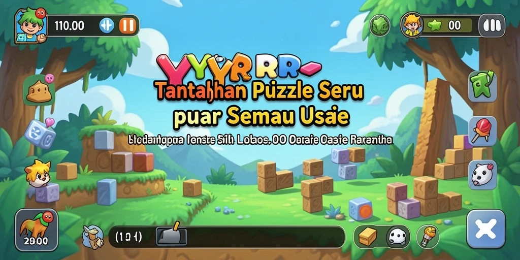 Screenshot game YYRR menampilkan gameplay Puzzle yang menantang.